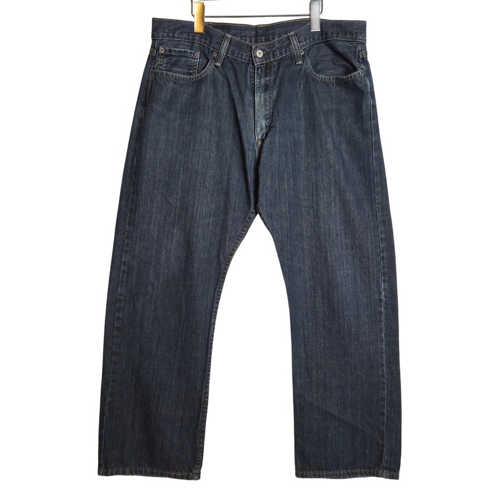 Levis 514 Straight Fit Jeans Mens 38x30 Dark Wash Blue Denim Pant Classic Indigo